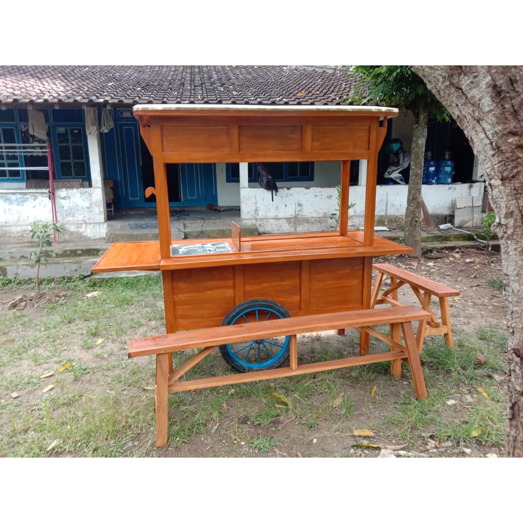 Gerobak Angkringan Jati Asli