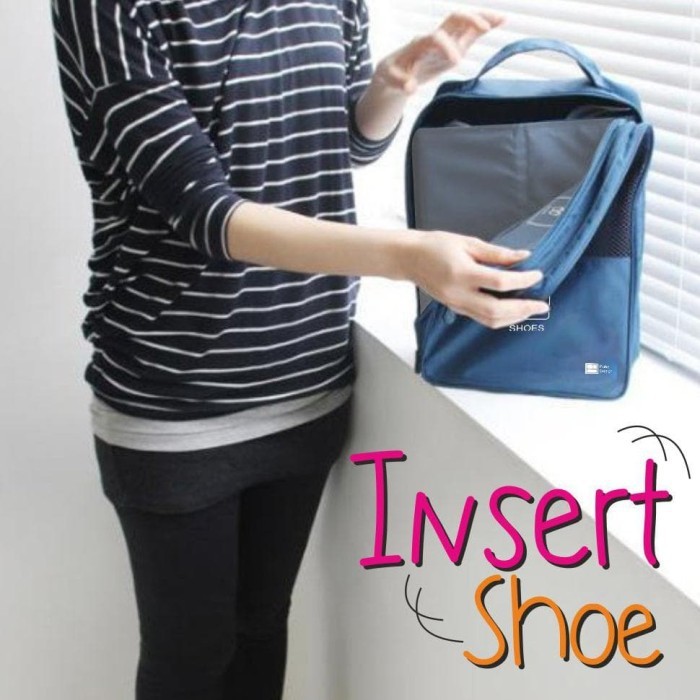 tas sepatu INSERT SHOE PUHE - TRAVEL SHOE ORGANIZER