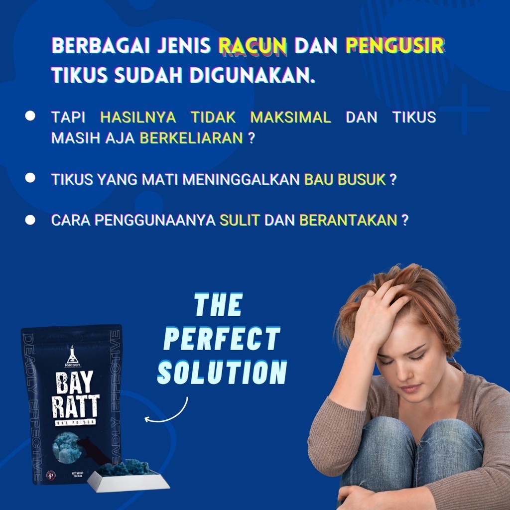 BAYRATT - Racun Tikus Mati Kering Tidak Meninggalkan Bau Bangkai 200gr