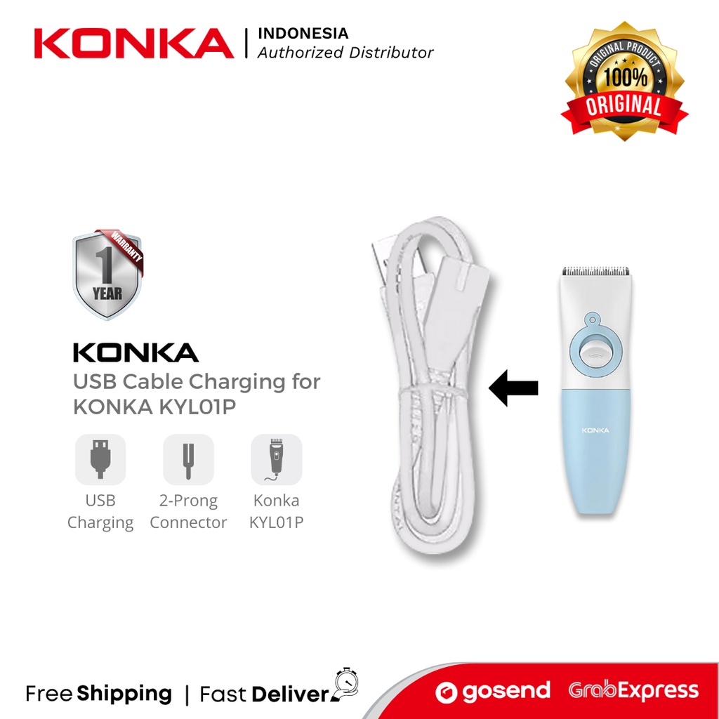KONKA USB CHARGING CABLE FOR KONKA HAIR CLIPPER