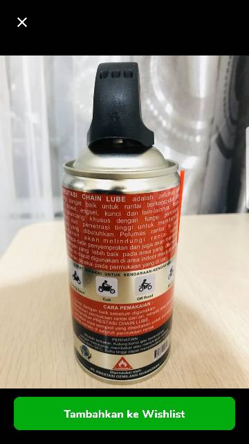 CHAIN LUBE PELUMAS RANTAI 300 ML(Pengiriman luar pulau tidak bisa)