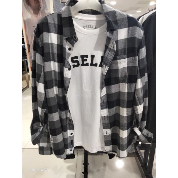 KEMEJA PRIA FLANEL OSELLA ORIGINAL 100%
