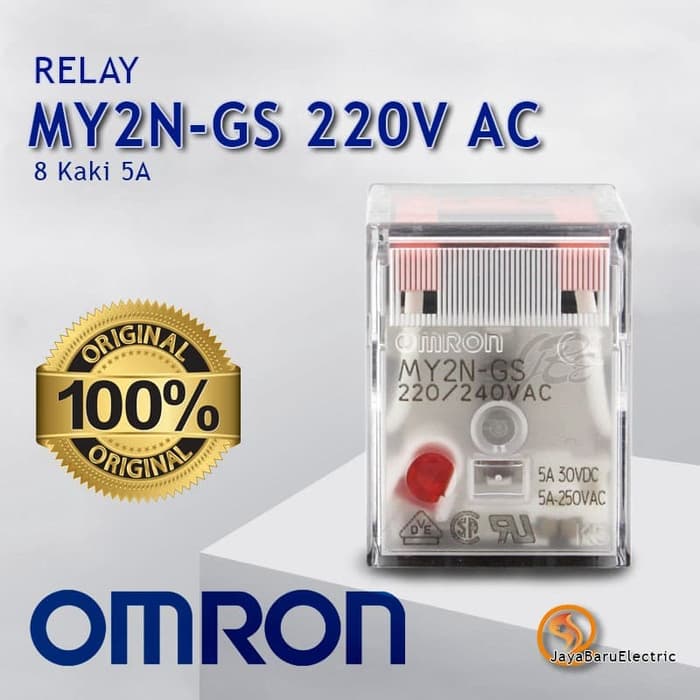 Relay OMRON MY2N-GS 220V AC Asli ORIGINAL Termurah