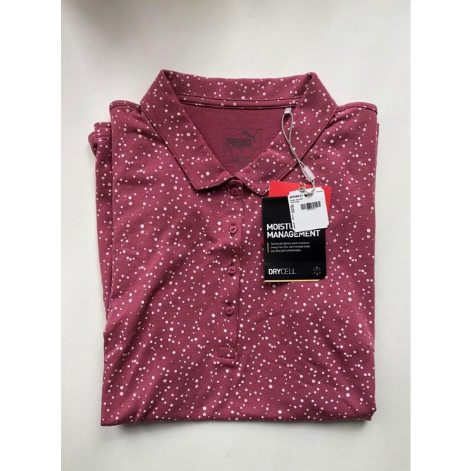 KUALITAS TERBAIK Baju Golf Wanita Puma Dry Cell Polkadot