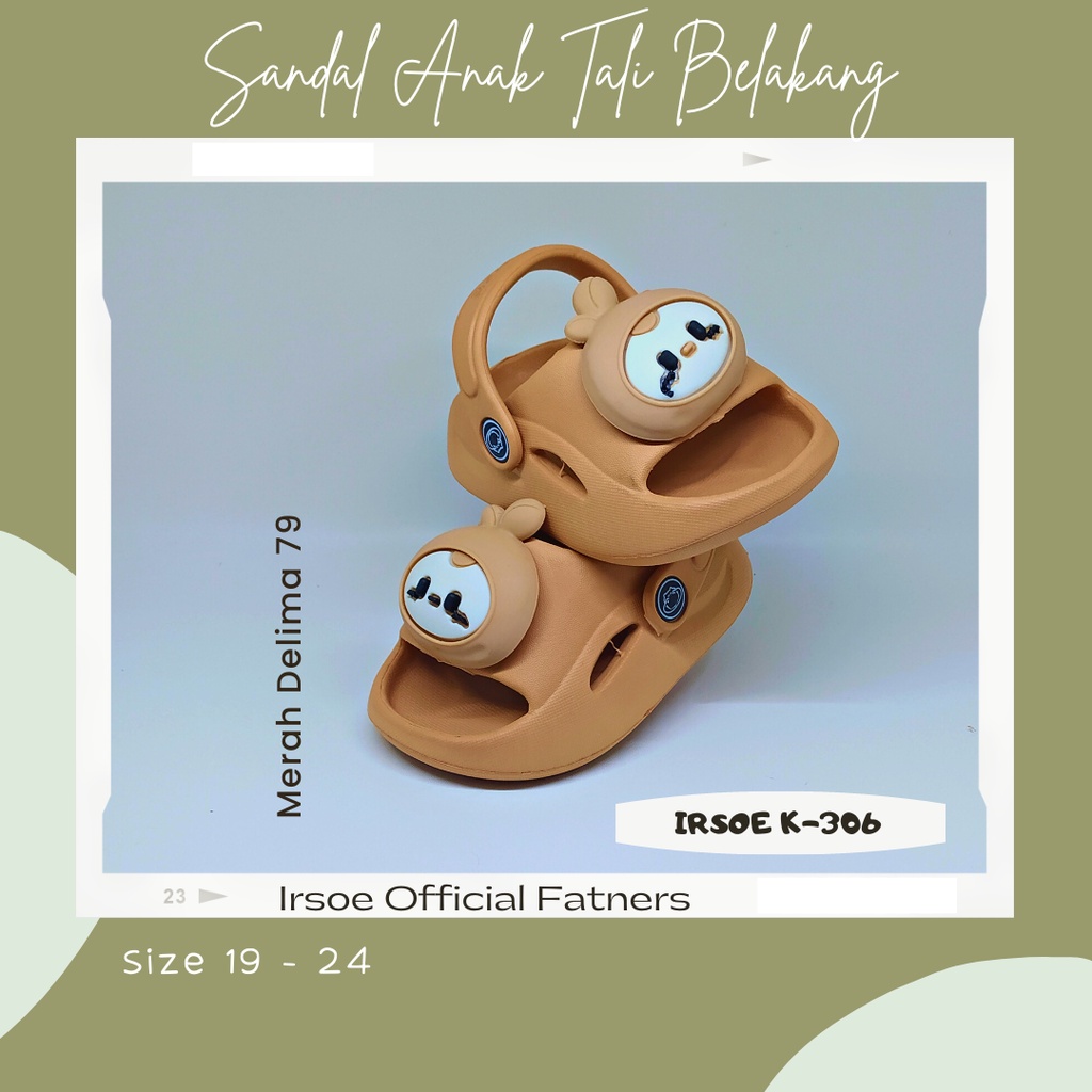 MD 79 - Sandal Baim Anak Tali Belakang Bunny Kelinci Model Baru / Sandal Anak Tali Belakang Model Baru