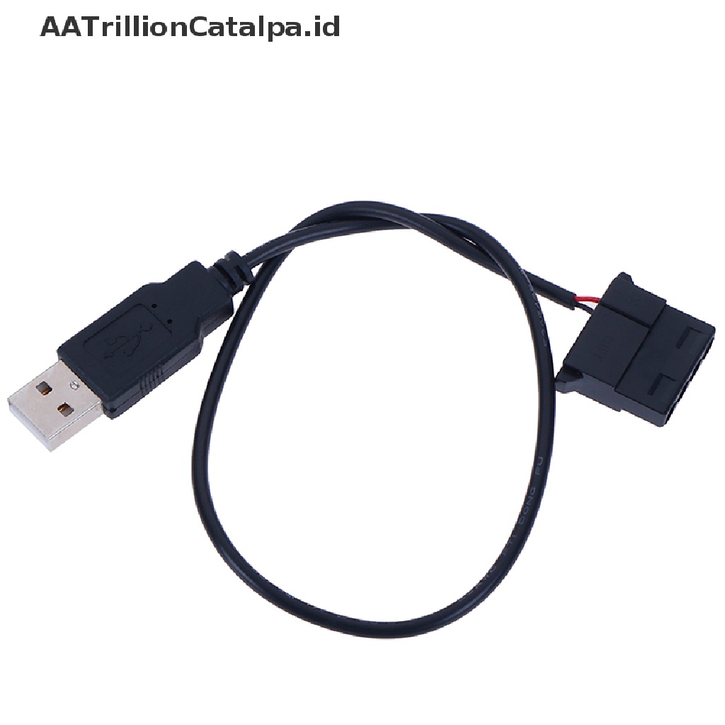 (AATrillionCatalpa) Kabel Konektor Molex USB Ke 4 Pin Untuk Kipas Pendingin Komputer PC