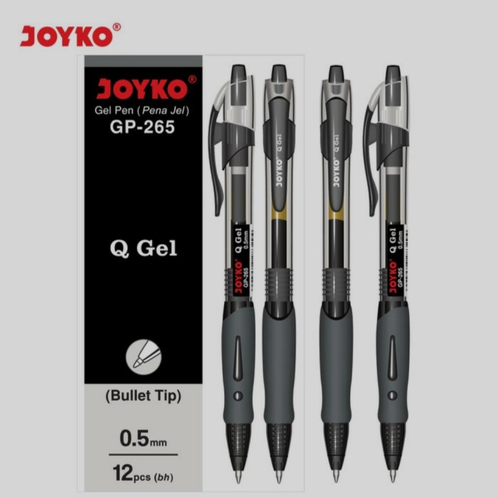 

Mudah Gel Pen Pulpen Pena Jel Joyko Q-Gel Gp-265 (1Lusin - 12Pcs) Hot Sale
