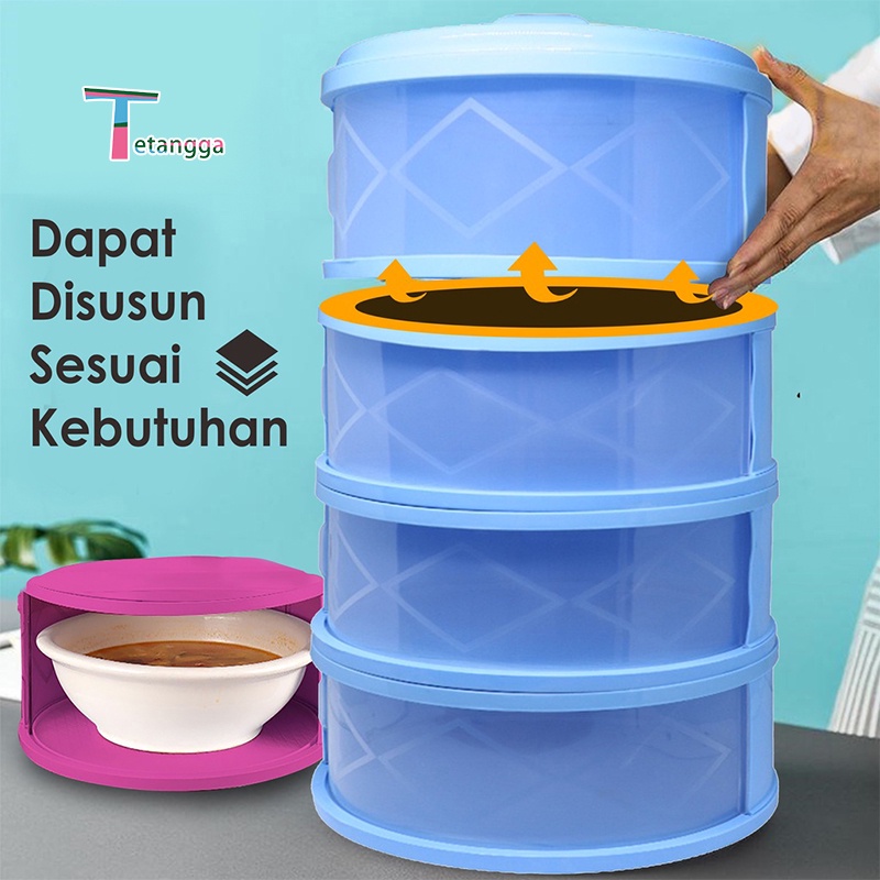 Satu Keluarga Penutup Makanan Rak Susun Penyimpanan Makanan Tudung Saji Tutup Food Cover Multilayer