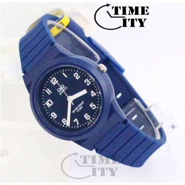QQ ORIGINAL Jam Tangan UniSex Navy Blue - Q&Q VR94J - Straps Rubber - Anti Air