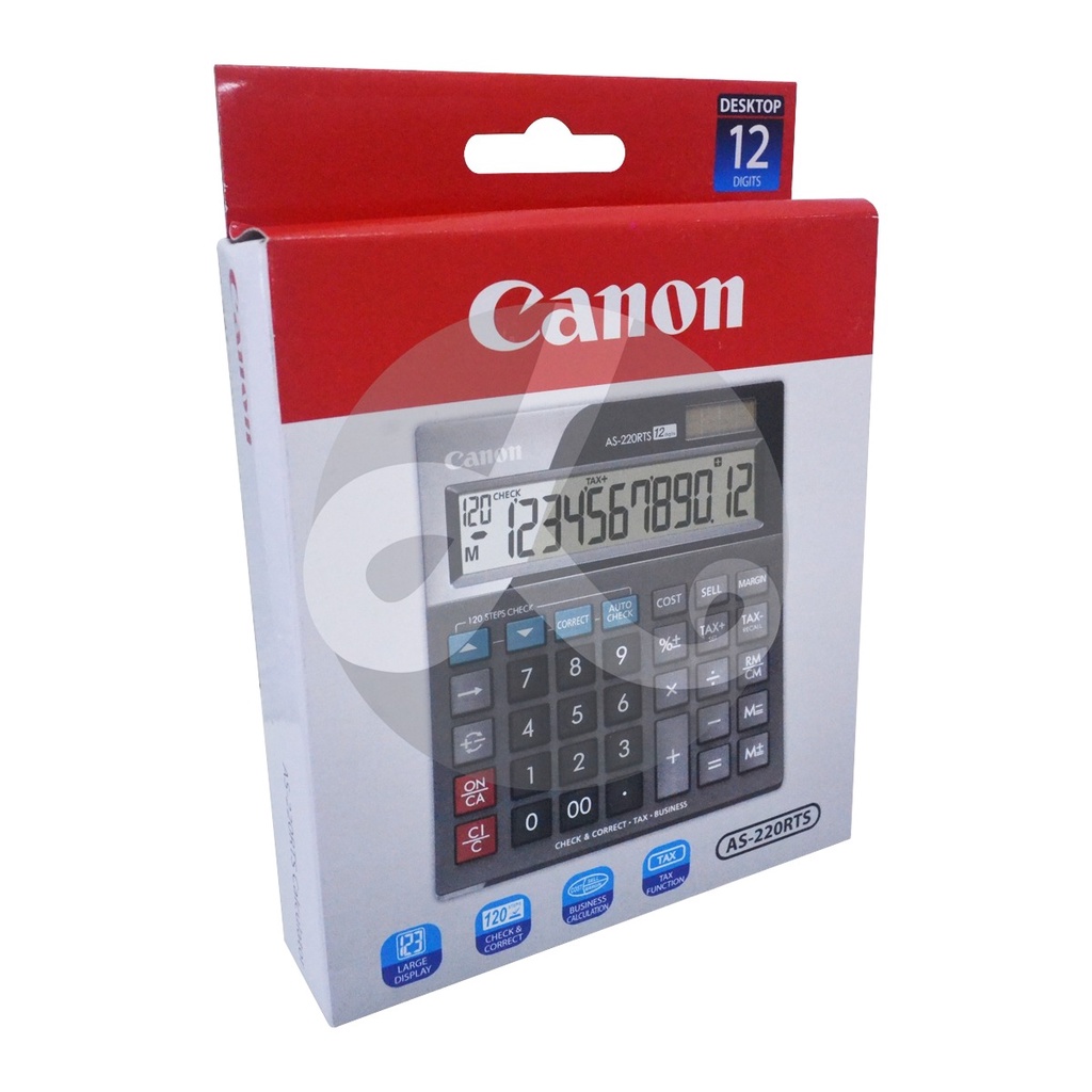

CALKULATOR CANON AS-220RTS Dekstop calculator AS 220 RTS