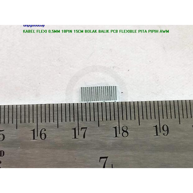 

Kabel Flexi 0,5Mm 18Pin 15Cm Bolak Balik Pcb Flexible Pita Pipih Awm Dnpgood11 Dijamin