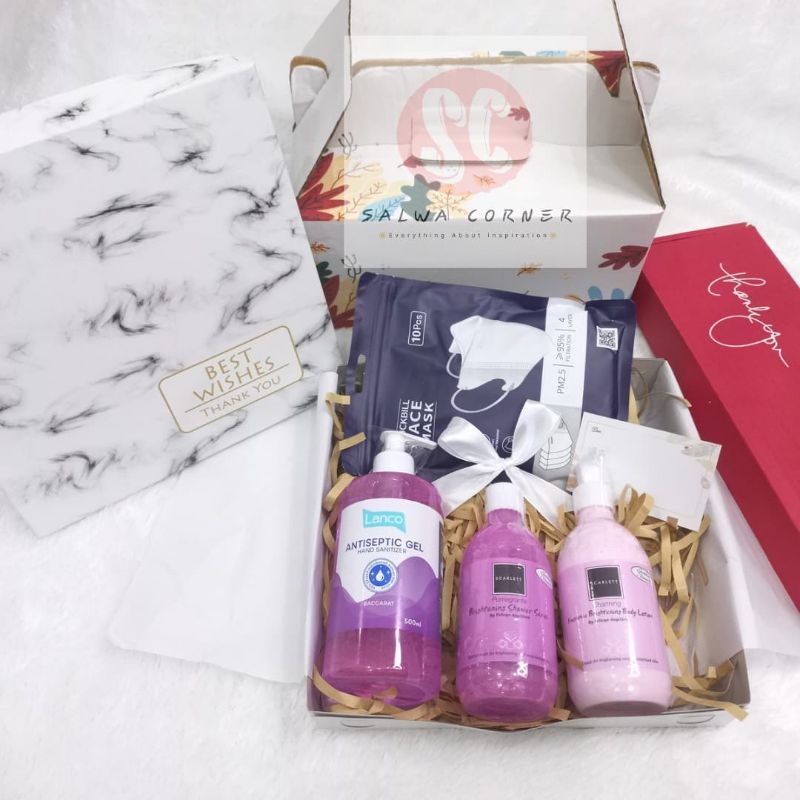 

Bisa COD & GOSEND ❤️ PAKET HAMPERS LUCU SCARLETT KADO Giftbox Hadiah