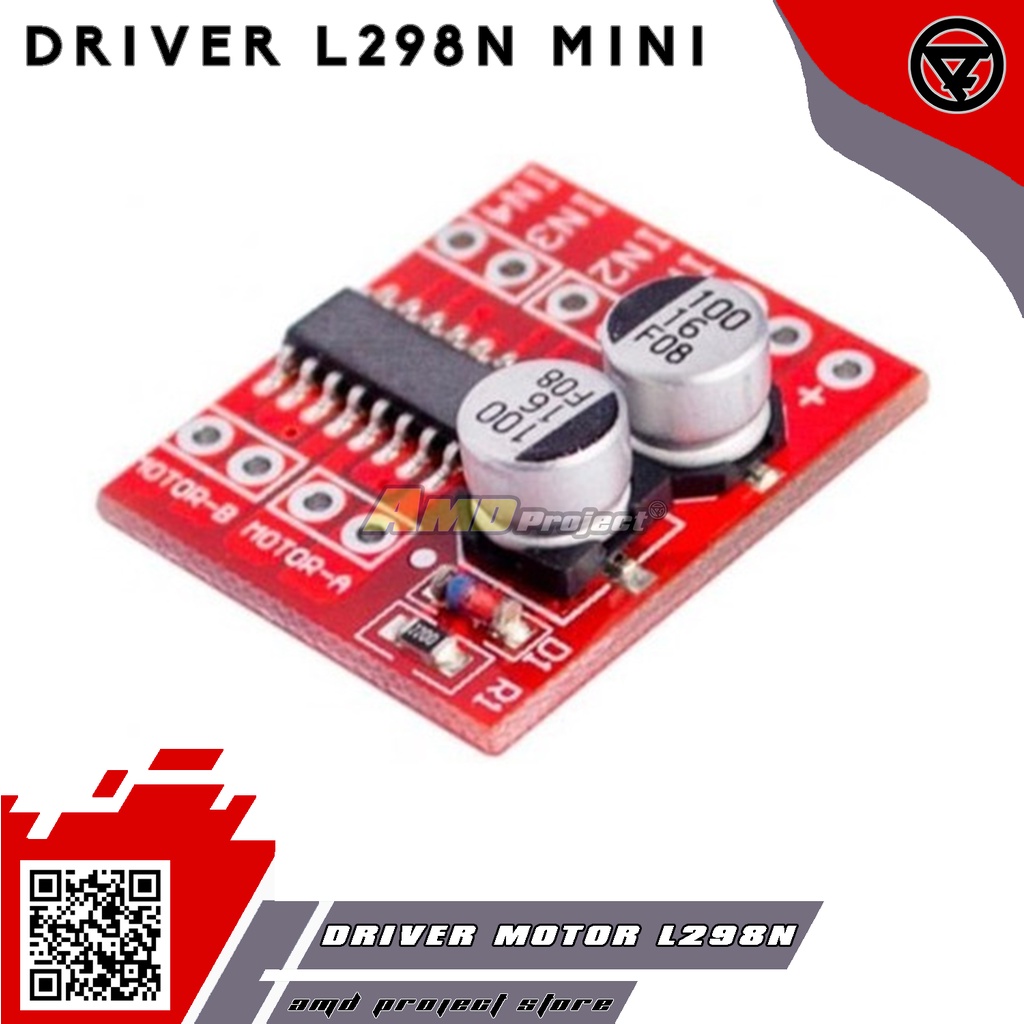 Module Driver Motor L298N Mini Modul Driver Stepper DC Kecil L298 Arduino Nano Uno Raspberry pi