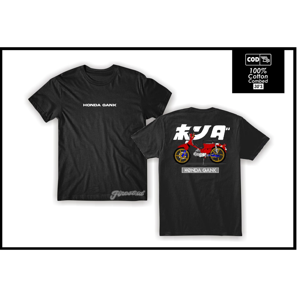 Baju Kaos Tshirt Honda C70 Indonesia Cotton Combed 30s Kualitas Distro Termurah