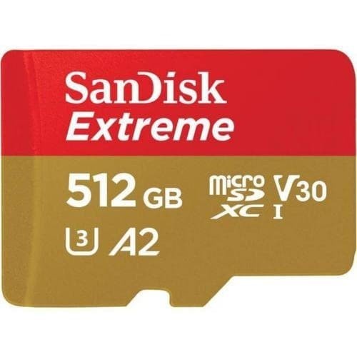 SanDisk Extreme A2 Micro SD / MicroSD Card 512Gb 190MBps