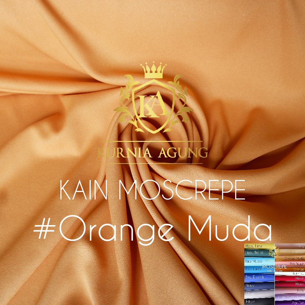 Kain Moscrepe bahan Moscrepe per 0.5 Meter dan perMeter Bahan Adem Gamis Kurnia Agung
