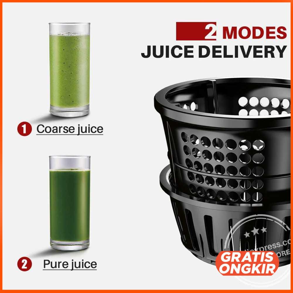 MIUI Fruit Slow Juicer 7LV Screw Cold Press Extractor Machine -JE-B03B