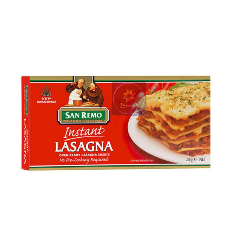 

san remo lasagna instant 250gr/pasta/Import