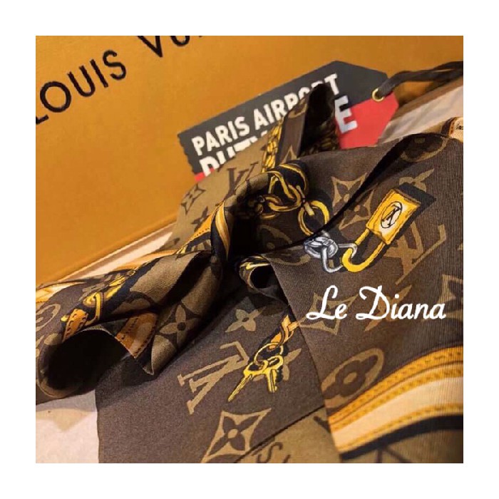 Bandeau Super LV LV Mirror LV Berkualitas Silk Sutra Shawl Promo Scarf Twilly Twilly