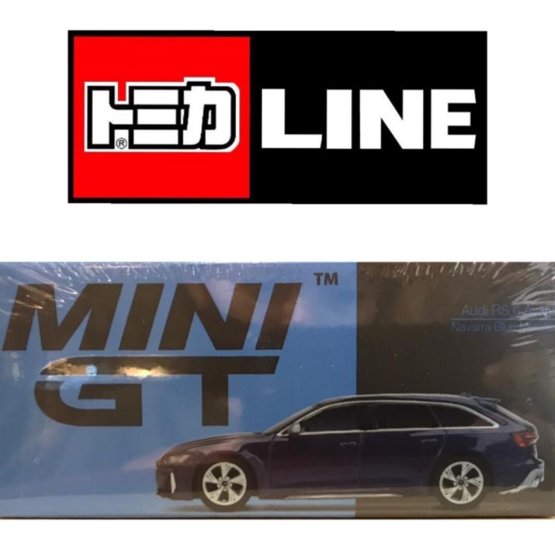 MINI GT minigt 186 AUDI RS6 AVANT NAVARRA BLUE METALLIC