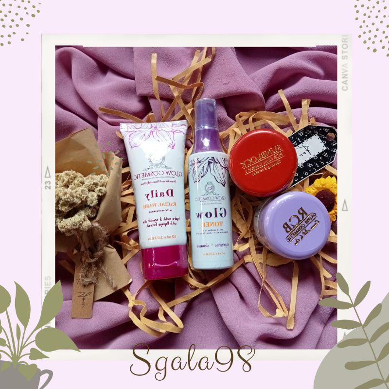 Paketan Rcb Glow Cosmetic + sunblok