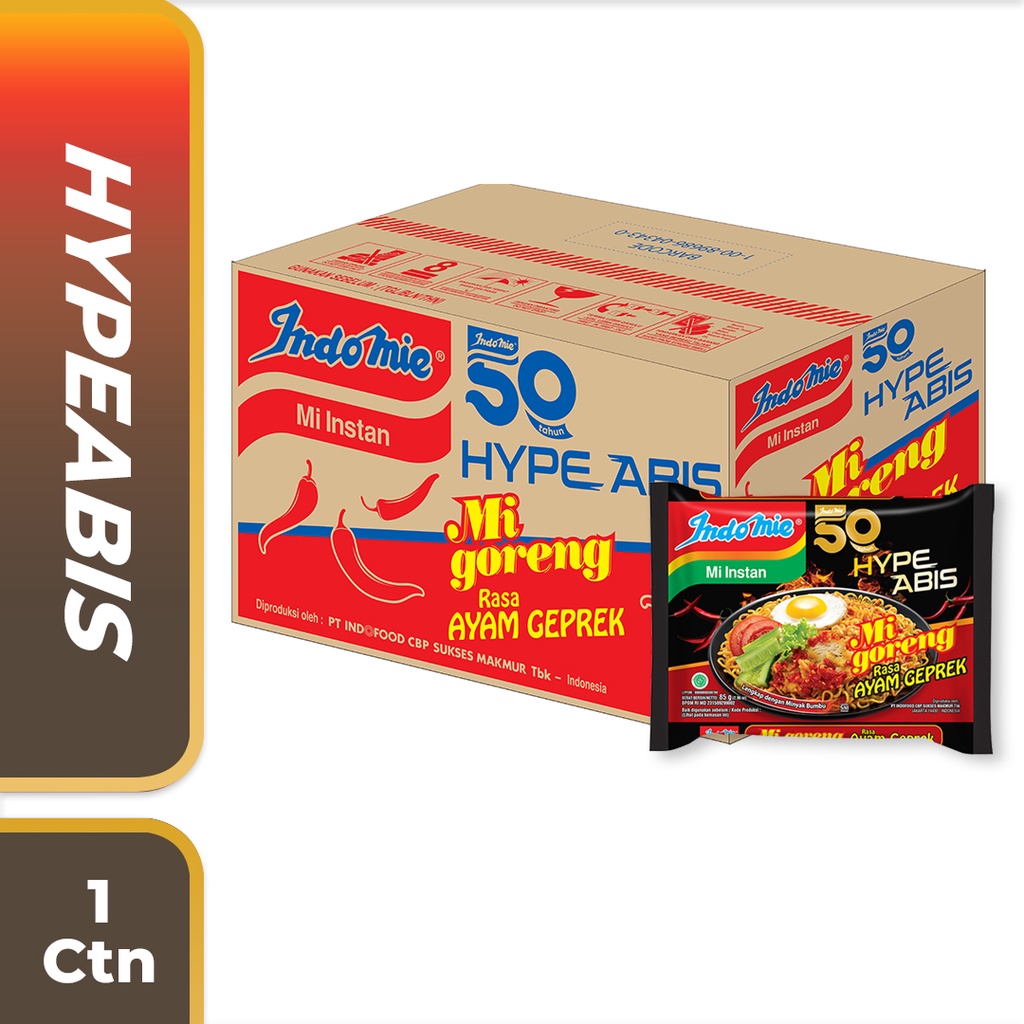 

1 Dus isi 40 Pcs - Indomie HypeAbis Ayam Geprek