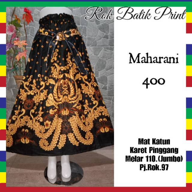 Rok Panjang Batik Muslim Mayung Klok Jumbo | Rok Jumbo Katun Batik Casual Vintage | Rok Panjang