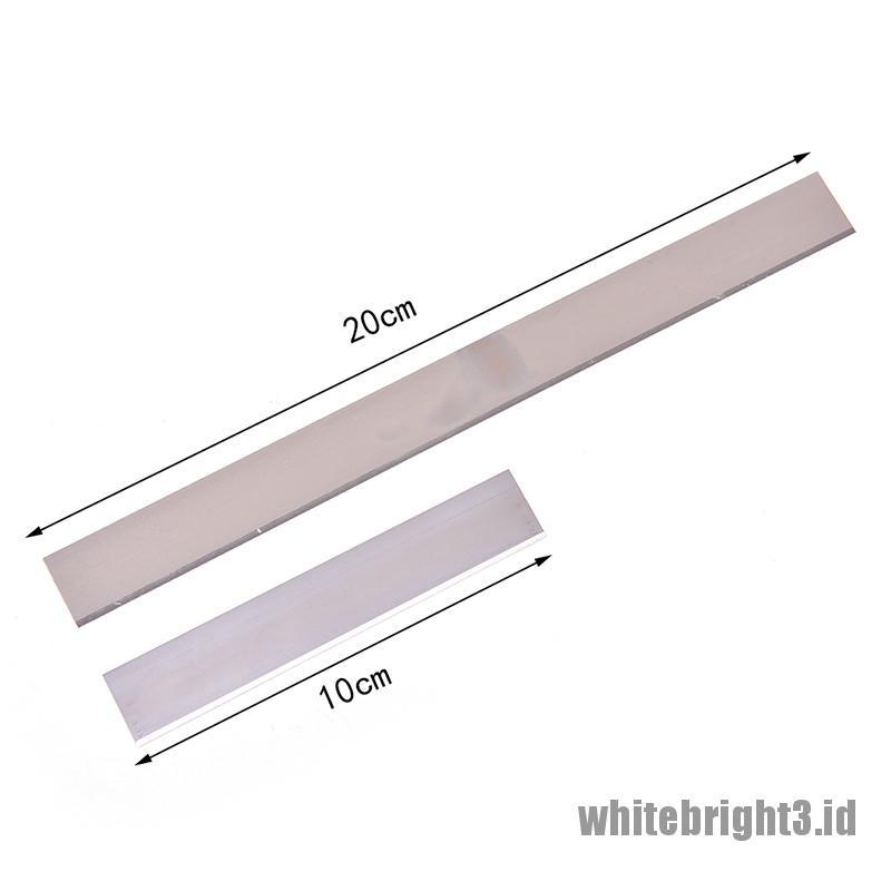 {white3} 2pcs 4&quot;/8&quot; Stainless Steel Cutters Blades Polymer Pottery Clay Cutting Tools Set