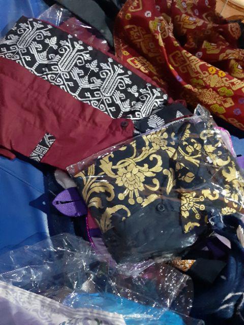 Bswart Batik Hrb026 Kenongo Hem Pendek Padi Pekalongan M L Xl Batik Pria Murah Modern
