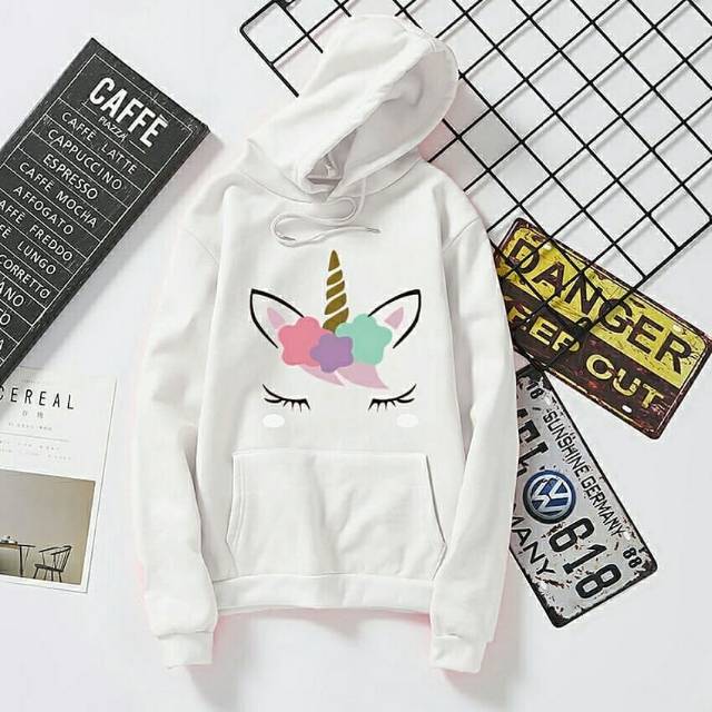 Unicorn rainbow sweater hoddie