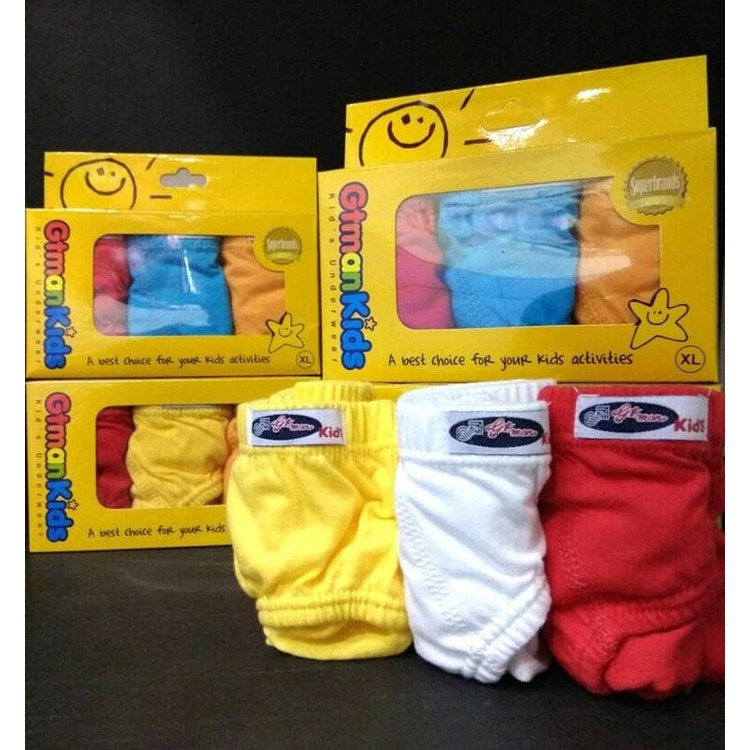 CELANA DALAM ANAK LAKI LAKI GT MAN KIDS KUNING 01 | CD GT MAN KIDS|| CD GT MAN ANAK ISI 3 PCS
