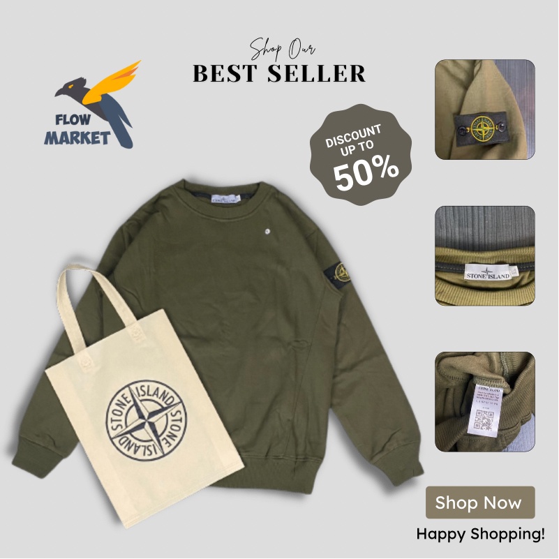 Crewneck Stone Island - Crewneck Casual - Jaket Crewneck Casual Pria - Jaket Crewneck Wanita - Jaket