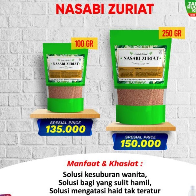

NASABI BUBUK DZURIAT 250gram dan 100gram