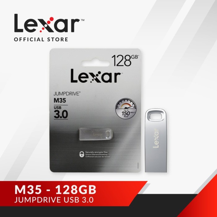 Flashdisk M35 Lexar 128GB USB 3.0 JumpDrive M35