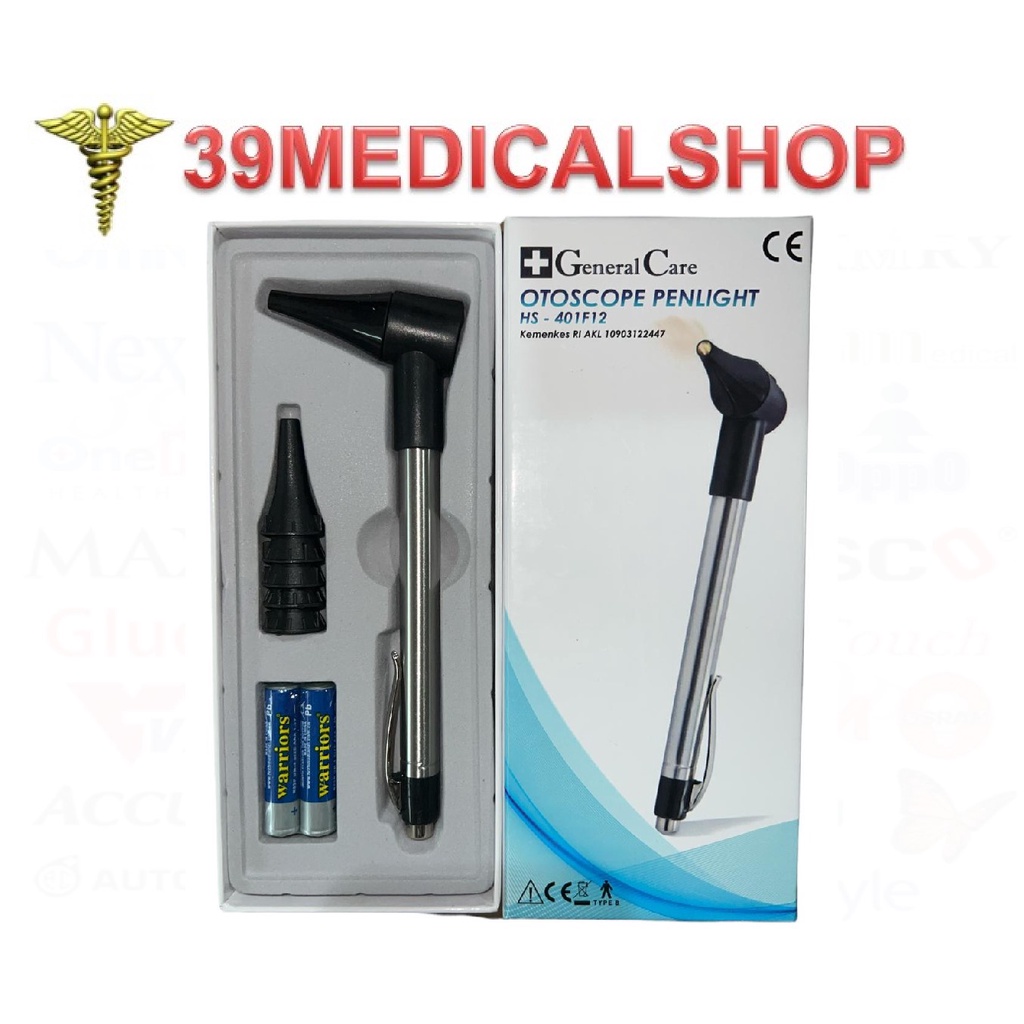 [ORIGINAL] OTOSCOPE + PENLIGHT GENERAL CARE LED - OTOSKOP LED MURAH