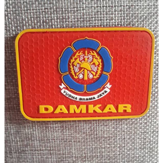 PATCH RUBBER TEMPELAN LOGO DAMKAR