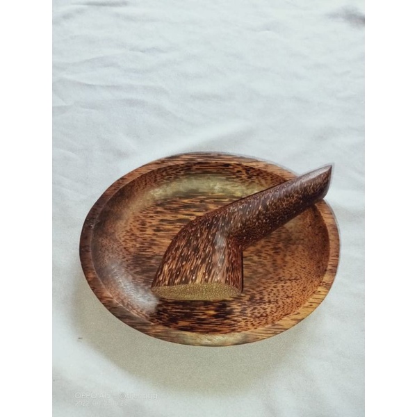 COD set cobek kayu aren oval