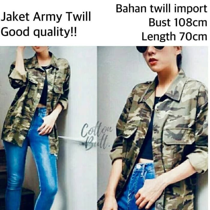 780+ Model Jaket Army Perempuan Gratis Terbaik