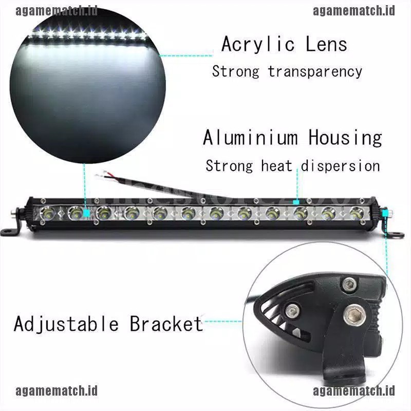 Lampu Tembak Sorot LED Bar Cree 54Watt Singel Row 54Cm