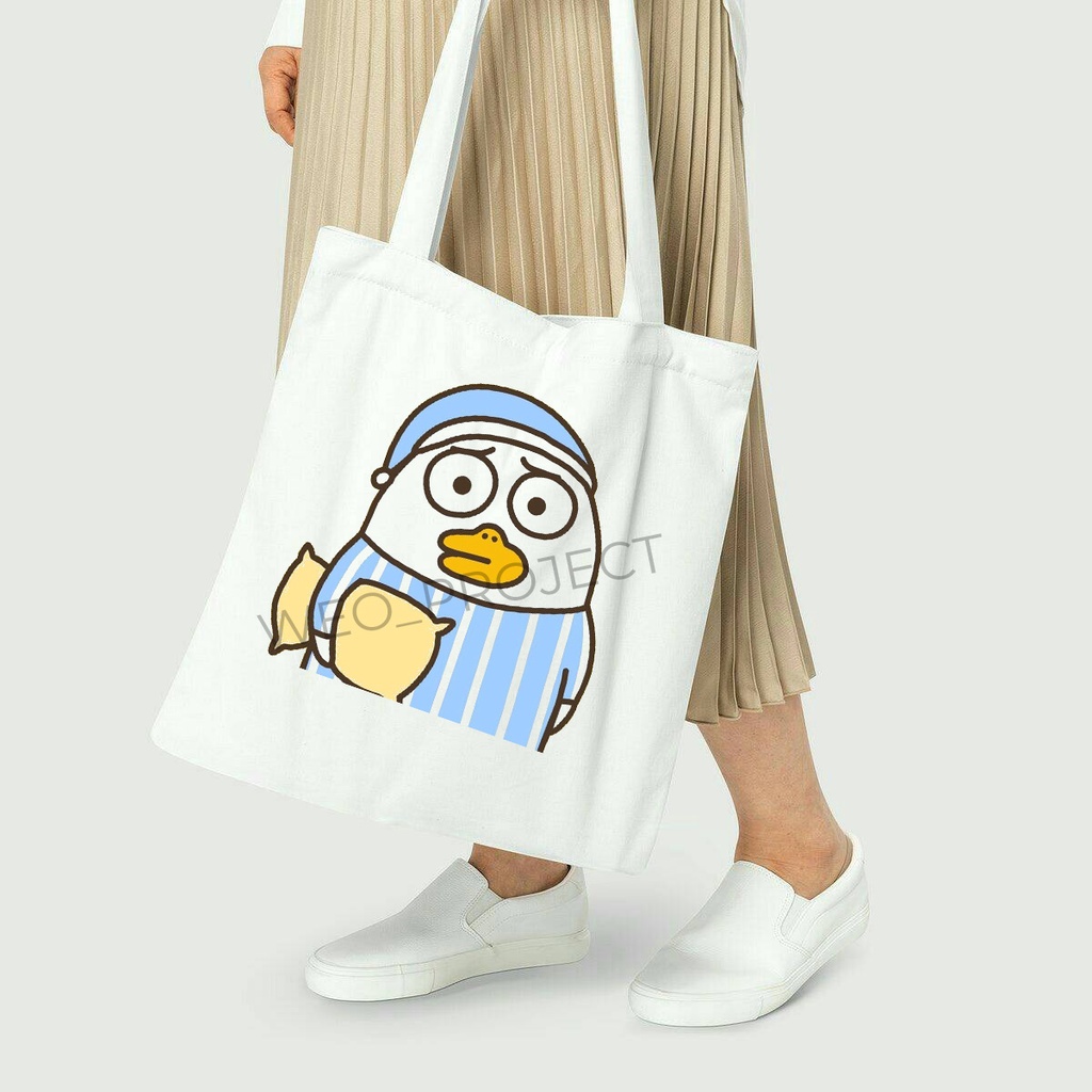 TOTE BAG KANVAS / TOTE BAG WANITA / TOTE BAG DUCK