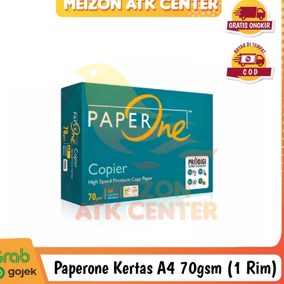 

Kertas PAPERONE A4 70 Gram Kertas Fotocopy A4 HVS A4 1 RIM ,.