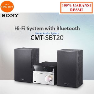 Dijual SONY CMT SBT20 MINI HI FI SYSTEM WITH CD   FM TUNER   USB   BLUETOOTH   NFC Limited