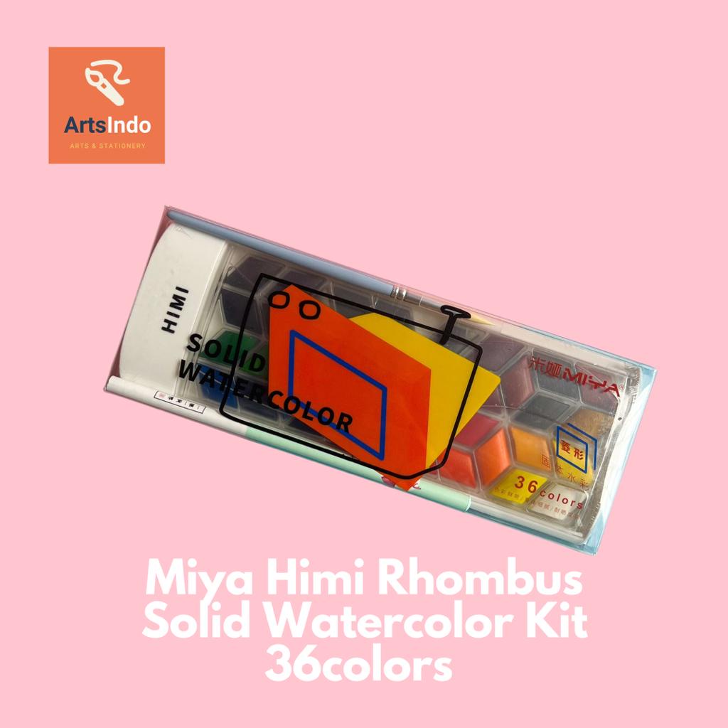 

Miya Himi Rhombus Solid Watercolor Cat Air Kit 36 Colors Warna
