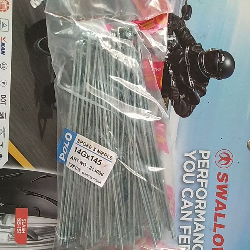 jari jari ruji sepeda 16 isi 72