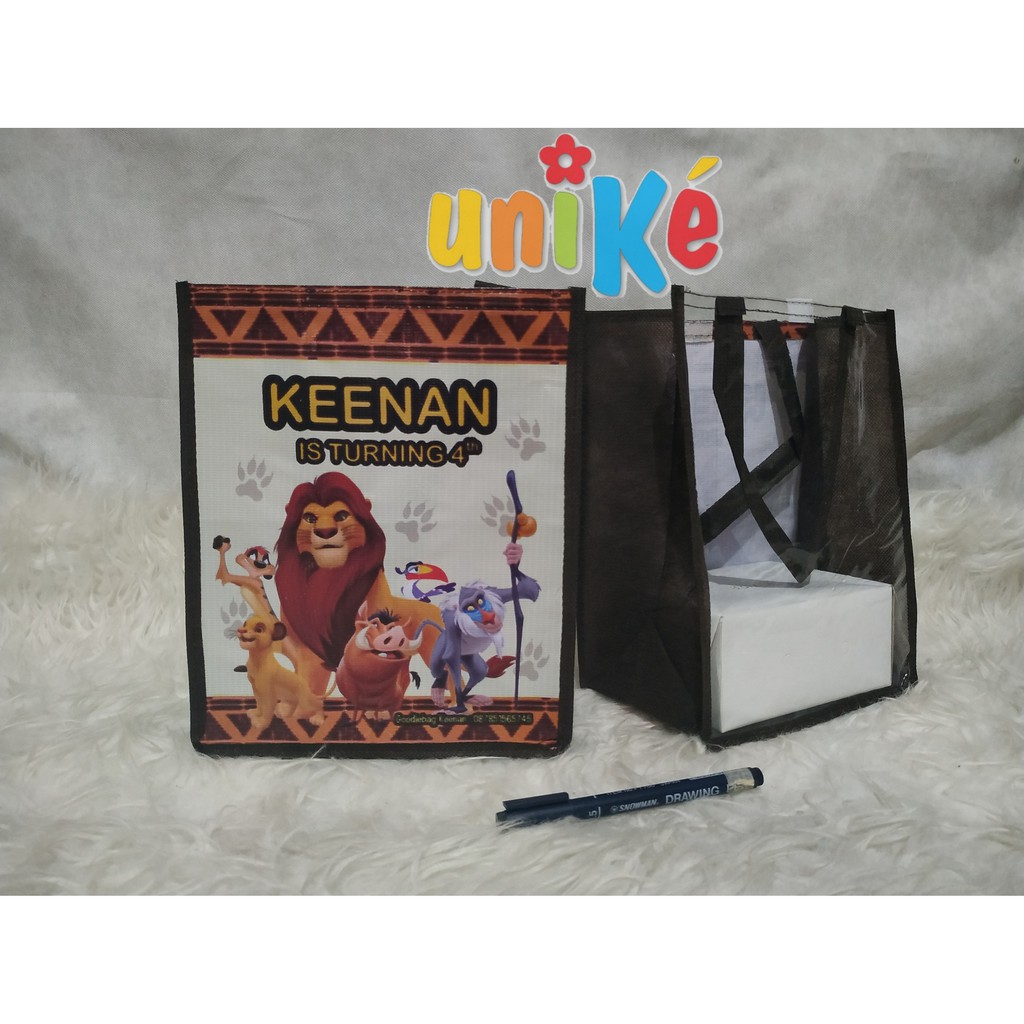 Tas Spunbond FP MIKA Custom Request Cetak NAMA dan Foto Goodie Bag Sovenir Ulang Tahun Anak Bingkisan Parcel Ultah-6