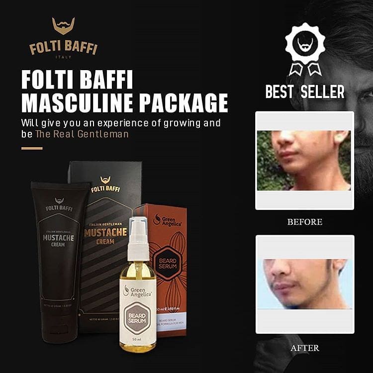 Terlaris Paket Penumbuh Brewok Jambang Kumis Alis Tipis Pria Gentelmen Cara Menarik Wanita Cantik