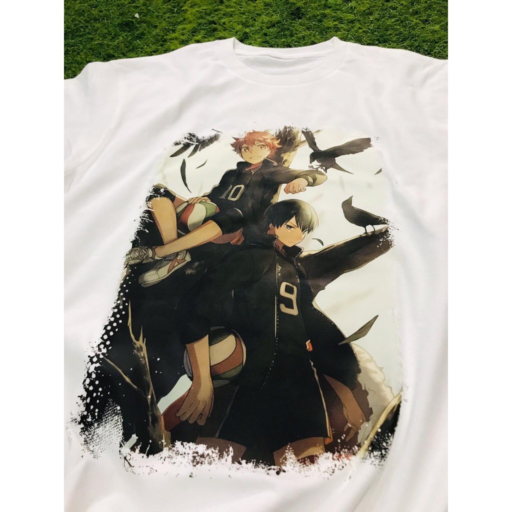 Tshirt Hinata x Kageyama Haikyu White