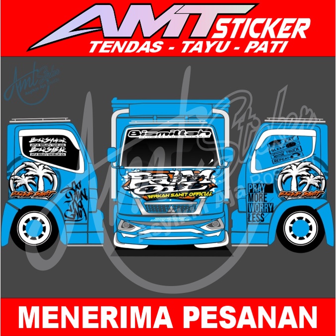 [TERLARIS] STICKER DECAL FULL KABIN TRUK CANTER PALM OIL
