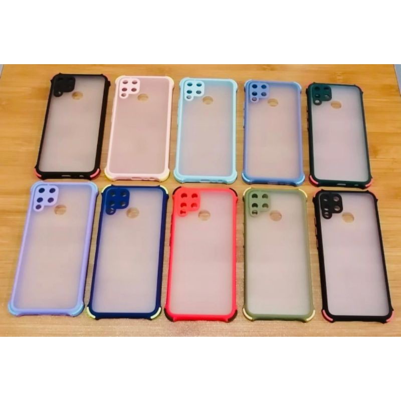 Case smoke Dove Anti Crack Warna Melindungi Kamera Realme C15