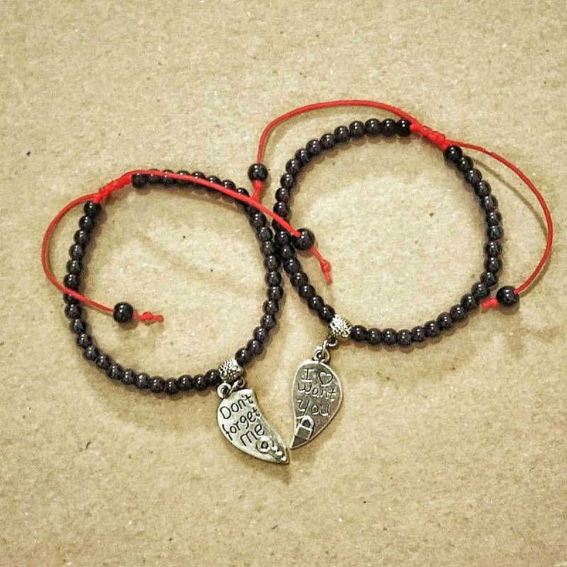 GELANG COUPLE KUNCI HATI | GELANG TALI COUPLE | GELANG COUPLE KUNCI GEMBOK